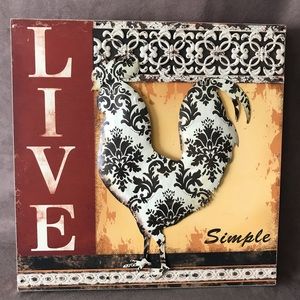 Distressed Farmhouse Rooster Wall Hanging